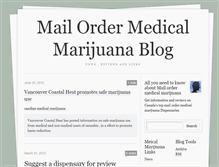 Tablet Screenshot of mail-order-medical-marijuana.tumblr.com