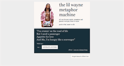 Desktop Screenshot of lilwaynemetaphormachine.tumblr.com