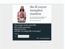 Tablet Screenshot of lilwaynemetaphormachine.tumblr.com