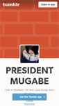 Mobile Screenshot of presidentmugabe.tumblr.com