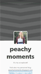 Mobile Screenshot of peachymoments.tumblr.com