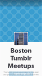 Mobile Screenshot of bostonmeetups.tumblr.com