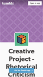 Mobile Screenshot of creativerhetoric.tumblr.com