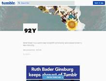 Tablet Screenshot of 92y.tumblr.com