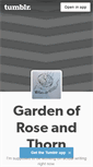 Mobile Screenshot of gardenofroseandthorn.tumblr.com