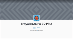 Desktop Screenshot of kittyalex26.tumblr.com