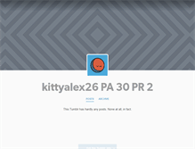 Tablet Screenshot of kittyalex26.tumblr.com
