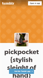 Mobile Screenshot of pickpocketshop.tumblr.com