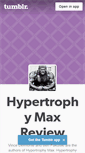 Mobile Screenshot of hypertrophymaxreview.tumblr.com