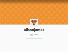 Tablet Screenshot of alisonjames.tumblr.com