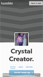 Mobile Screenshot of crystalcreator.tumblr.com