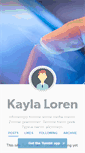 Mobile Screenshot of kaylaloren.tumblr.com
