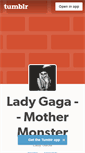 Mobile Screenshot of lady-gaga-mother-monster.tumblr.com