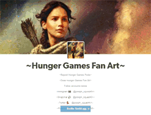 Tablet Screenshot of hungergamesfanart.tumblr.com