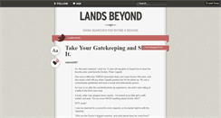 Desktop Screenshot of landsbeyond.tumblr.com