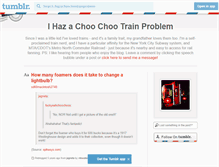 Tablet Screenshot of ihazachoochootrainproblem.tumblr.com