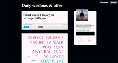 Desktop Screenshot of dailyw.tumblr.com