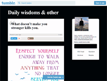 Tablet Screenshot of dailyw.tumblr.com