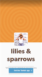 Mobile Screenshot of liliesandsparrows.tumblr.com