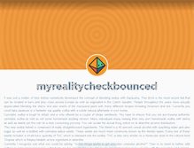 Tablet Screenshot of myrealitycheckbounced.tumblr.com