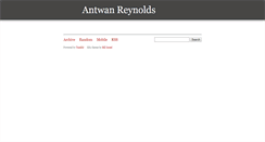 Desktop Screenshot of antwanreynolds.tumblr.com