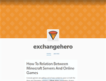 Tablet Screenshot of exchangehero.tumblr.com