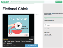 Tablet Screenshot of fictionalchick.tumblr.com
