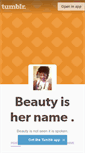 Mobile Screenshot of beautyyyishername.tumblr.com