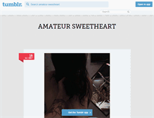 Tablet Screenshot of amateur-sweetheart.tumblr.com