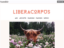 Tablet Screenshot of liberacorpus.tumblr.com