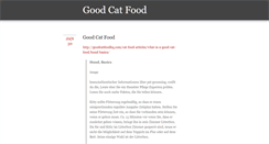 Desktop Screenshot of goodcatfood.tumblr.com
