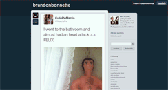 Desktop Screenshot of brandonbonnette.tumblr.com