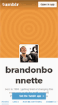 Mobile Screenshot of brandonbonnette.tumblr.com