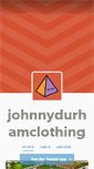 Mobile Screenshot of johnnydurhamclothing.tumblr.com