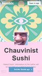 Mobile Screenshot of chauvinistsushi.tumblr.com