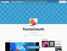 Tablet Screenshot of fractalsleuth.tumblr.com