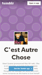 Mobile Screenshot of cestautrechose.tumblr.com