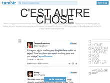 Tablet Screenshot of cestautrechose.tumblr.com