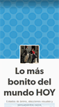 Mobile Screenshot of lomasbonitodelmundohoy.tumblr.com