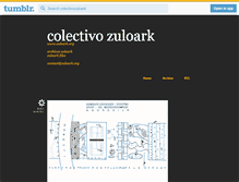 Tablet Screenshot of colectivozuloark.tumblr.com