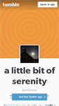 Mobile Screenshot of alittlebitofserenity.tumblr.com