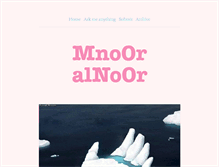 Tablet Screenshot of mnoor.tumblr.com