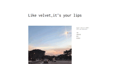 Desktop Screenshot of lipslikevelvet.tumblr.com