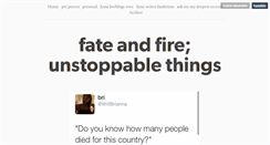 Desktop Screenshot of fateandfire.tumblr.com