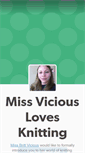 Mobile Screenshot of missviciouslovestoknit.tumblr.com