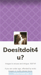 Mobile Screenshot of doesitdoit4u.tumblr.com