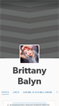 Mobile Screenshot of brittanybalyn.tumblr.com