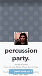 Mobile Screenshot of percussionparty.tumblr.com