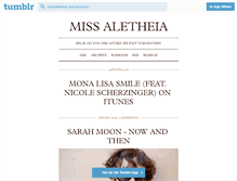 Tablet Screenshot of missaletheia.tumblr.com