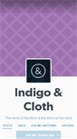 Mobile Screenshot of indigoandcloth.tumblr.com